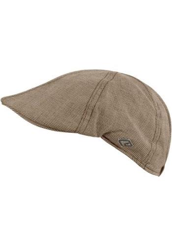 chillouts Sportpet Kyoto hat Flat cap met fijn ruitpatroon