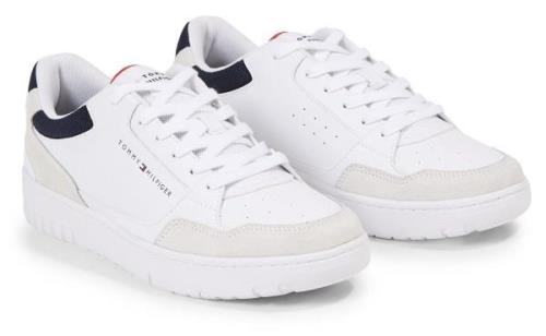 Tommy Hilfiger Sneakers TH BASKET CORE LTH MIX ESS met contrastafwerki...