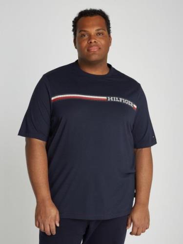 Tommy Hilfiger T-shirt BT-CHEST STRIPE TEE-B Grote maten met logo-bord...