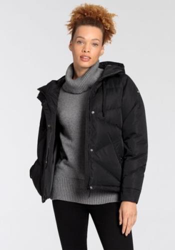 Polarino Donsjack in oversized-fit, ademend, waterafstotend & isoleren...