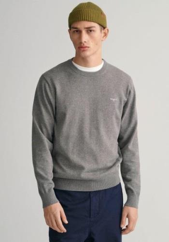 Gant Trui met ronde hals CLASSIC COTTON C-NECK Premium breipullover va...