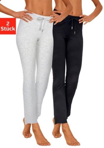 Vivance Homewearbroek in dubbelpack, loungewear (Set van 2)