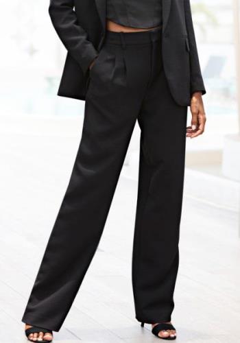 Lascana Pantalon in business-look, elegante stofbroek met zakken en pl...