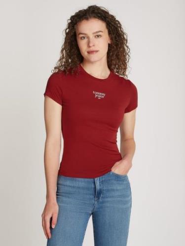 Tommy Jeans Curve T-shirt TJW SLIM ESSENTIAL LOGO1 TEE EXT in grote ma...