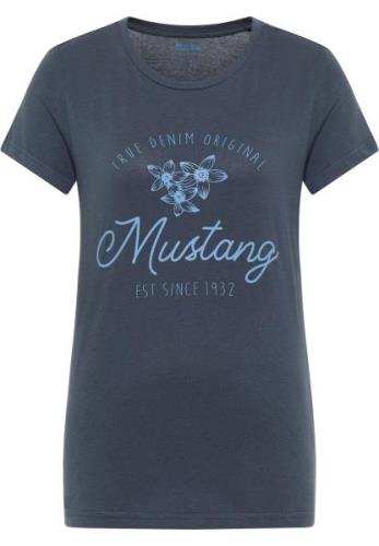 MUSTANG Shirt met korte mouwen Shirt met print