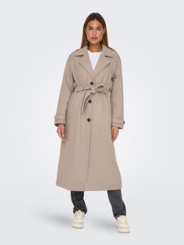 Only Lange jas ONLNALINA X-LONG WOOL TRENCHCOAT OTW