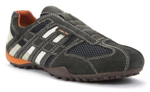 Geox Slip-on sneakers UOMO SNAKE Slipper, vrijetijdsschoen met siersti...