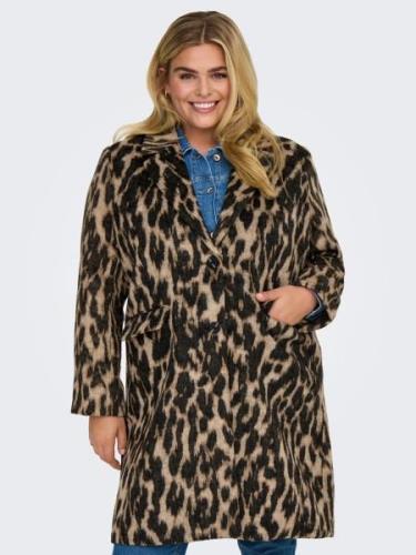 ONLY CARMAKOMA Korte jas CARVALBORG ANIMAL LIFE COAT OTW