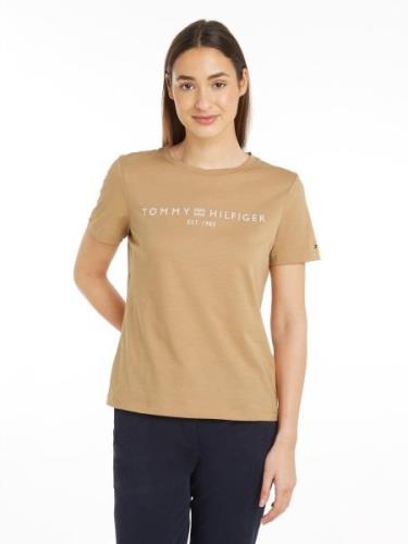 Tommy Hilfiger T-shirt REG CORP LOGO C-NK SS met een logo-opschrift