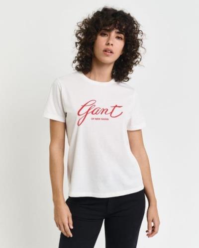 Gant T-shirt REG SCRIPT T-SHIRT Grafische GANT-print op borsthoogte