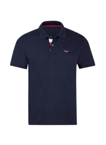 Trigema Poloshirt TRIGEMA poloshirt met driekleurige knoopsluiting (1-...