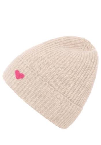 Zwillingsherz Beanie met hart applicatie (set)