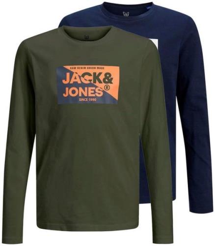 Jack & Jones Junior Shirt met lange mouwen JJNOLAN TEE LS CREW NECK