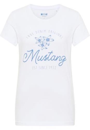 MUSTANG Shirt met korte mouwen Shirt met print