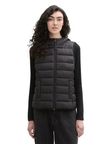 Tom Tailor Denim Bodywarmer met een capuchon