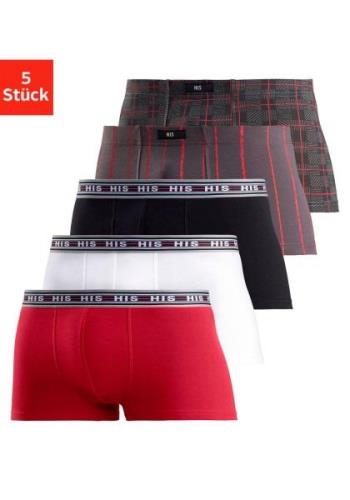 H.I.S Hipster Boxershorts van katoenen stretch (set, 5 stuks)