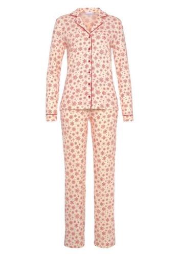 Lascana Pyjama met winterse print