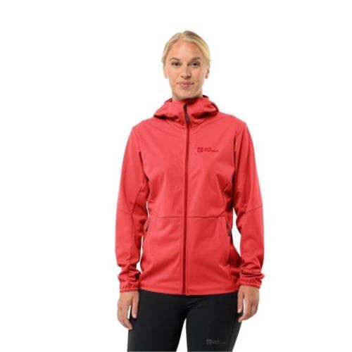 Jack Wolfskin Softshell-jack FELDBERG HOODY W Capuchon: vast verbonden...