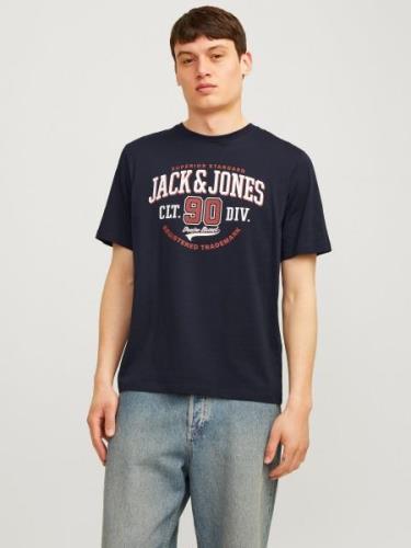 Jack & Jones Shirt met ronde hals JJELOGO TEE SS O-NECK 2 COL AW24 SN