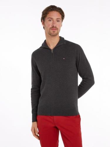 Tommy Hilfiger Schipperstrui PIMA ORG CTN CASHMERE ZIP MOCK