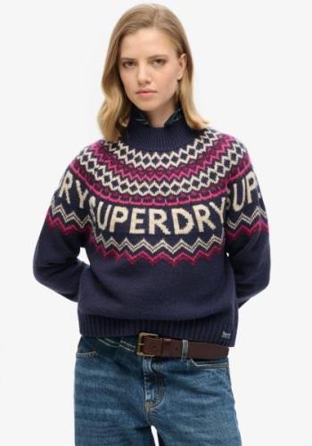 Superdry Gebreide trui FAIRISLE BRANDED JUMPER