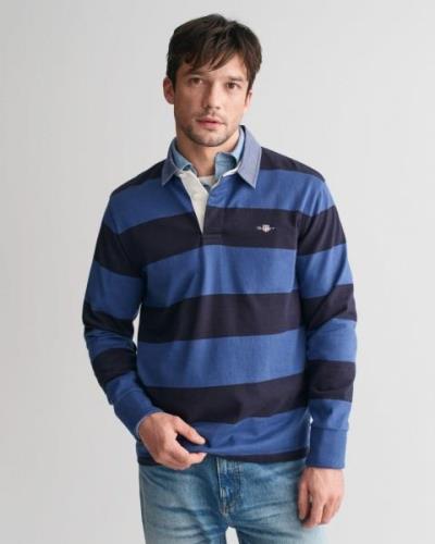 Gant Poloshirt met lange mouwen REG CHAMBRAY STRIPE HEAVY RUGGER