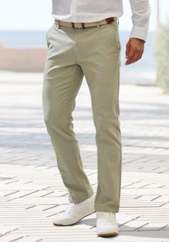 John Devin Chino Regular-fit, lange Oxford broek