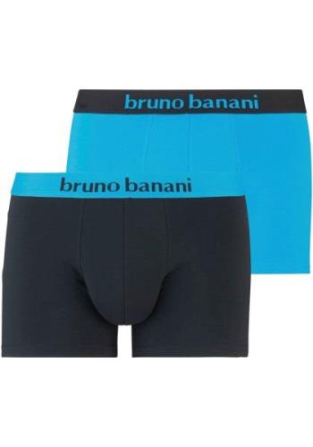 Bruno Banani Boxershort met contrasterend logo-tailleband (2 stuks, Se...