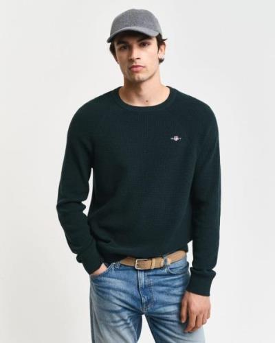 Gant Trui met ronde hals COTTON WOOL RIB C-NECK