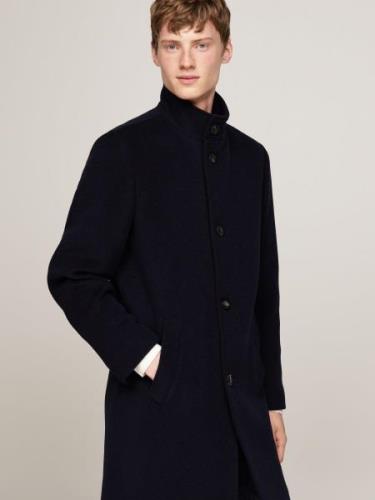 Tommy Hilfiger Wollen jas DC STAND COLLAR WOOL MIX COAT