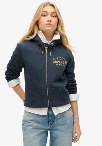 Superdry Sweatvest SU-Luxe Metallic Logo Ziphood