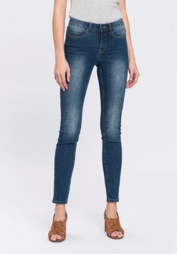 Arizona Slim fit jeans Shaping strakke pasvorm, skinny jeans, used-loo...