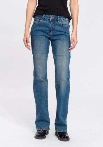 Arizona Bootcut jeans Svenja - band met opzij elastische inzet hoge ta...