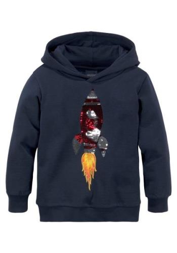 KIDSWORLD Hoodie lange mouwen, basic pasvorm, van katoen, met ribboord...