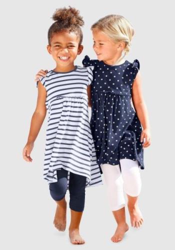 KIDSWORLD Jerseyjurk Voor kleine meisjes knie-vrij, modieuze stijl, va...