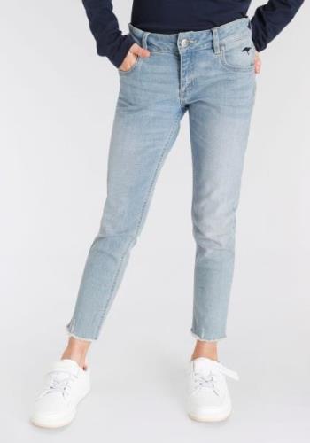 KangaROOS 7/8 jeans Stretch jeans with logo embroidery smalle pasvorm,...