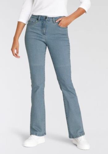 Arizona Bootcut jeans hoge taille en pasvorm, elastisch materiaal, geb...