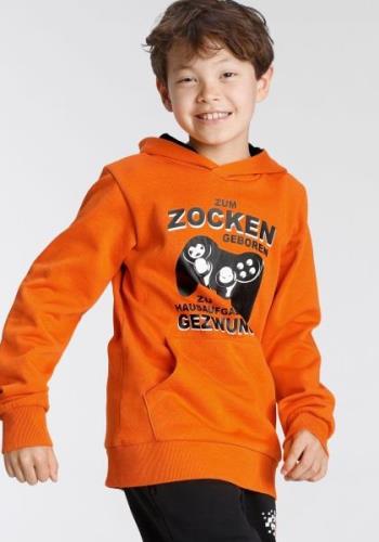 KIDSWORLD Hoodie Voor ZOCKER Lange mouwen, met ribboordjes, bedrukt, r...