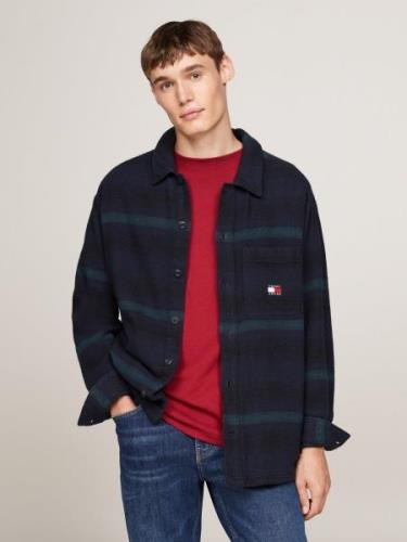 TOMMY JEANS Overhemdjasje TJM BADGE CHECK OVERSHIRT