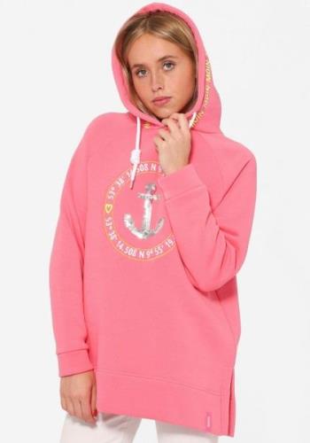 Zwillingsherz Hoodie "Strandgeluk Paillette" Oversized met anker-motie...