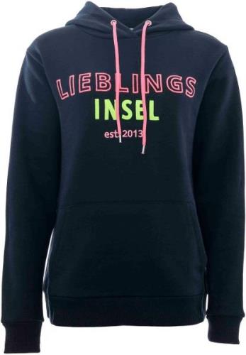 Zwillingsherz Sweatshirt met "lieblings insel"-borduursel en neonkleur...