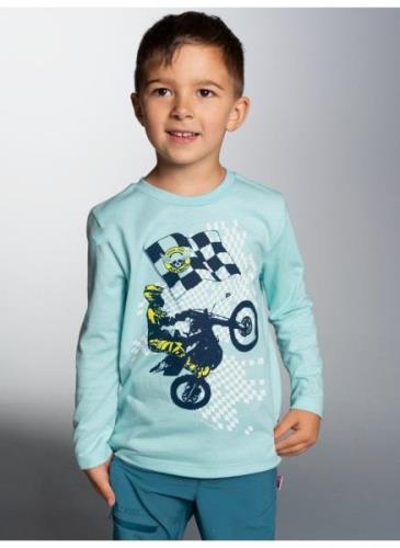 Trigema Sweatshirt TRIGEMA Langarmshirt met sportieve motor-print