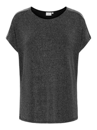 ONLY CARMAKOMA Shirt met korte mouwen CARQUEEN S/S GLITTER O-NECK TOP ...