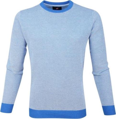 Suitable Katoen Pullover Thomas Blauw