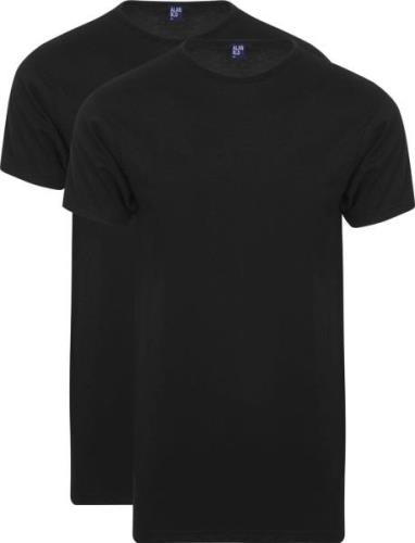 Alan Red Derby Extra Lang T-Shirt Zwart (2-Pack)