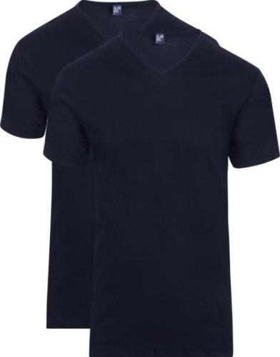 Alan Red Vermont T-shirts V-Hals Navy (2Pack)