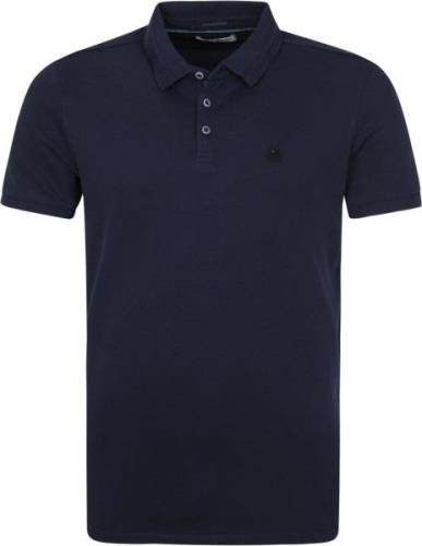 No Excess Polo Stone Washed Donkerblauw