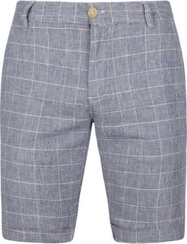 Suitable Don Short Blauw Geruit