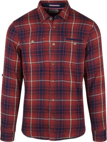 Scotch and Soda Overhemd Flanel Rood