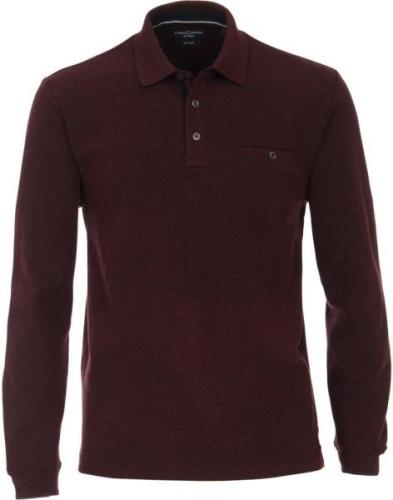 Casa Moda Polo LS Bordeaux Rood